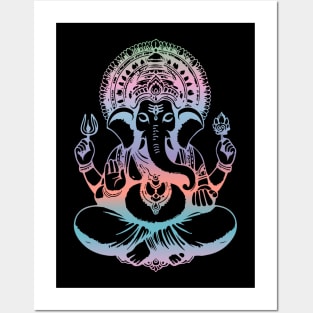 Ganesh Hindu God Ganesha Elephant Spiritual Posters and Art